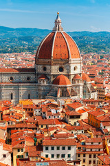 Duomo Santa Maria Del Fiore in Florence, Italy - obrazy, fototapety, plakaty