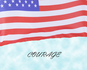 United States Flag Veterans Day Concept