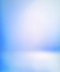 Abstract snowy gradient background.Blue empty room illustration.