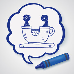 coffee cup play park doodle