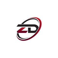 Modern Initial Logo Circle ZD