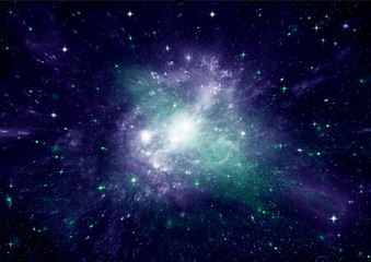 galaxy in a free space