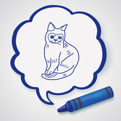cat doodle drawing