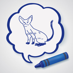 cat doodle drawing