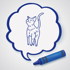 cat doodle drawing