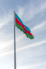 Waving flag of Azerbaijan Republic
