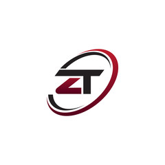 Modern Initial Logo Circle ZT