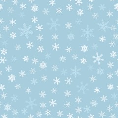 Snowflakes seamless texture