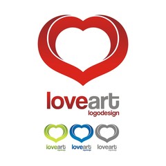 Love Art Creative Logo Design