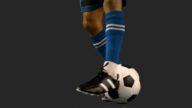  Football player controlling the ball