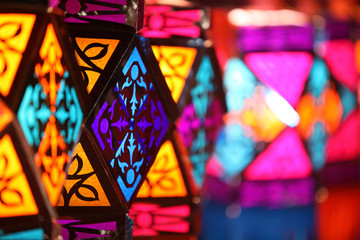 Colorful Diwali Lanterns