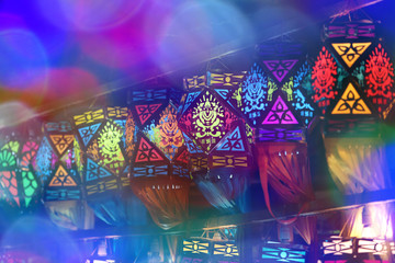 Colorful Diwali Lanterns