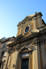 Fototapeta premium Rome,Italy,Trastevere,church.