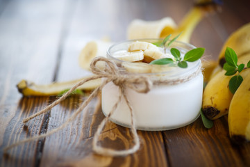 sweet banana yogurt
