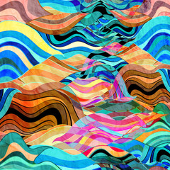 abstract watercolor background wave