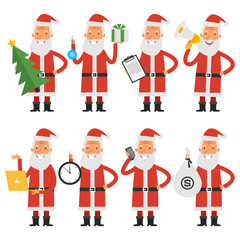 Santa Claus in various poses part 2
