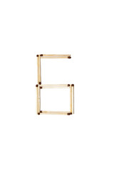 six number made of safety match