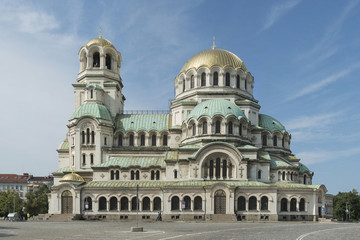 Fototapeta premium St. Alexander Nevsky Cathedral in Sofia, Bulgaria
