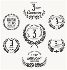 Obraz premium Anniversary laurel wreath 