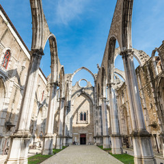 Ruins of Carmo church in Lisbon