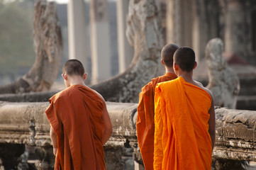Monks - Angkor Wat - Cambodia