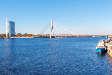 Riga. View of the River Daugava.