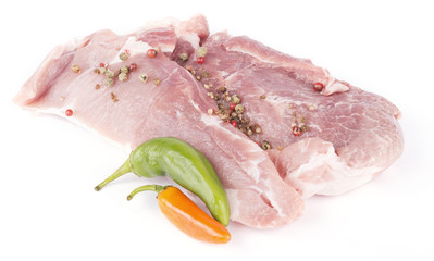 raw meat chilly pepper