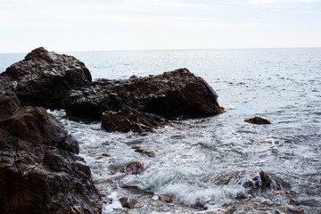 Fototapeta na wymiar stone in the sea or ocean