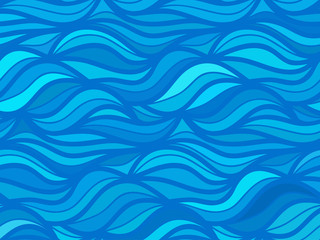 Vector wave background of doodle hand  drawn lines