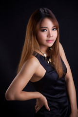 Naklejka premium Portrait of beautiful Asian girl