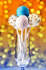 Colorful cake pops