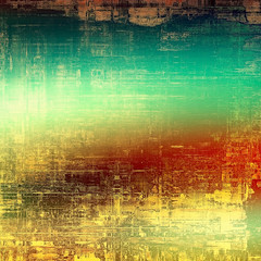 Grunge texture, distressed background. With different color patterns: yellow (beige); brown; red (orange); green