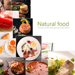 Food photo collage