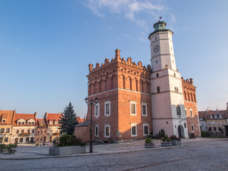 Obraz premium SANDOMIERZ, POLAND - OCTOBER 16:Part of old town on october 16,