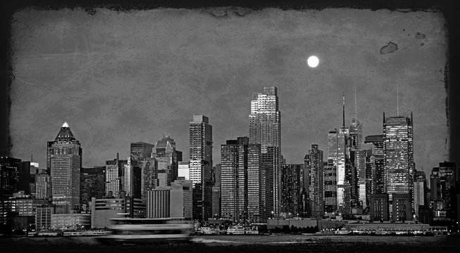 photo new york cityscape skyline, usa