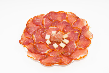 Lomo ibérico con queso.