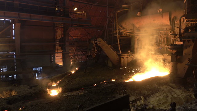 blast-furnace plant in the process of production 4