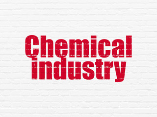 Industry concept: Chemical Industry on wall background