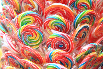 Fototapeta na wymiar color lollypops texture