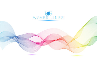 colorful light waves line bright abstract pattern rainbow 