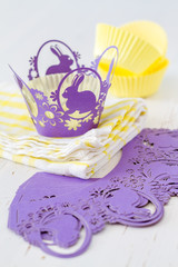 Cupcake decorations with candles