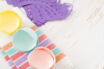 Cupcake decorations with candles