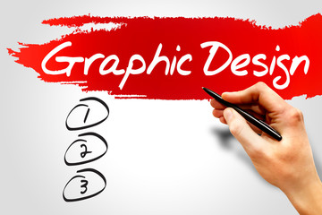 Graphic Design blank list concept
