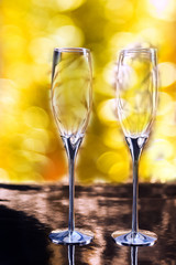 Pair of Elegant Champagne Glasses