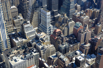 Fototapeta na wymiar Skyscrapers near the Empire State Building in Manhattan, New York