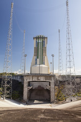 Obraz premium Pas de tir de la fusée russe à Kourou