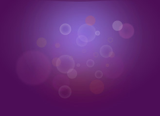 Abstract dark violet bokeh lights with sparkles vector backdrop.