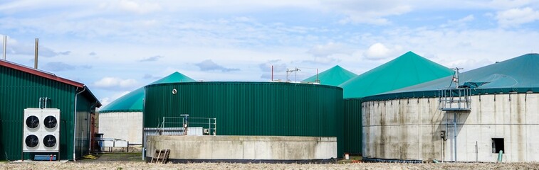 Ausschnitt von einer Biogasanlage