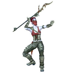 Obraz premium 女性戦士