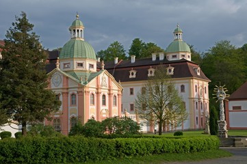 Fototapeta na wymiar Baroque monastery Mariental near Ostritz in Saxony, Germany